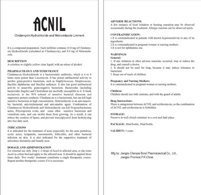 Content Of Labeling (Acnil Content)